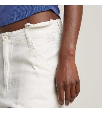 G-Star Pantalon cargo court blanc