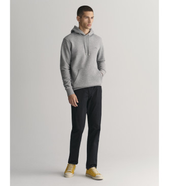 Gant Sweatshirt mit Kapuze und grauem Schild