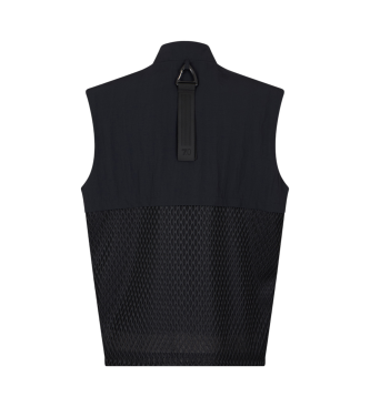 EA7 Black feather waistcoat