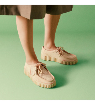 Clarks Torhill Bee beige Lederschuhe