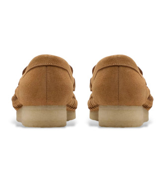 Clarks WBLoaferWeave bruin leren loafers