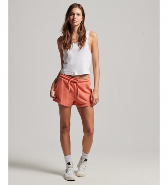Superdry Cales de malha com o logtipo Vintage bordado a laranja