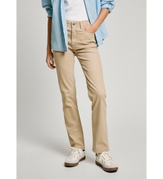 Pepe Jeans Smalle Tessa-bukser i beige