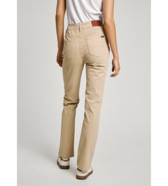 Pepe Jeans Smalle Tessa-bukser i beige