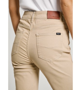 Pepe Jeans Smalle Tessa-bukser i beige