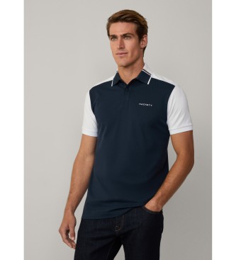 Hackett London Polo Hs Resort Col Block navy