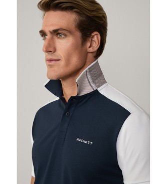 Hackett London Polo Hs Resort Col Block navy