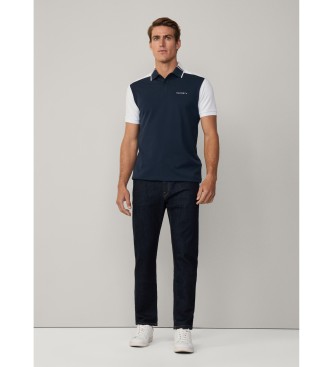 Hackett London Polo Hs Resort Col Block navy