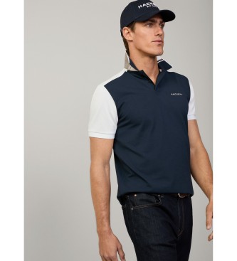 Hackett London Polo Hs Resort Col Block navy