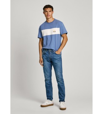 Pepe Jeans Blauwe taps toelopende jeans