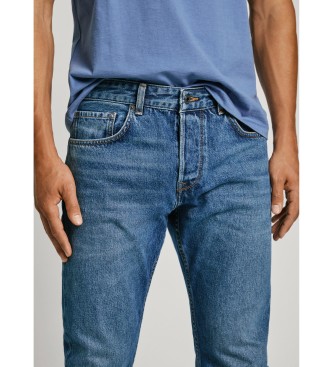 Pepe Jeans Blauwe taps toelopende jeans