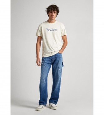 Pepe Jeans T-shirt Keegan blanc