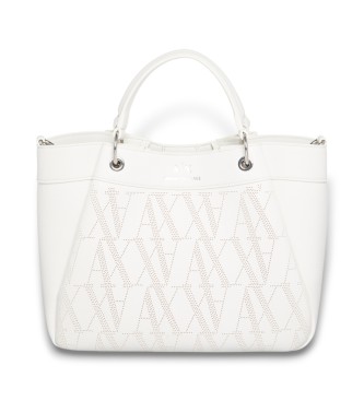 Armani Exchange Weie Einkaufstasche