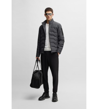 BOSS Water-repellent down jacket with dark grey zip details