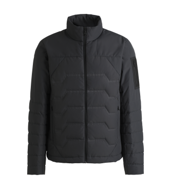 BOSS Water-repellent down jacket with dark grey zip details