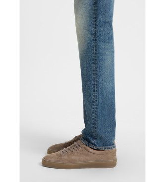 BOSS Zarek brown leather trainers