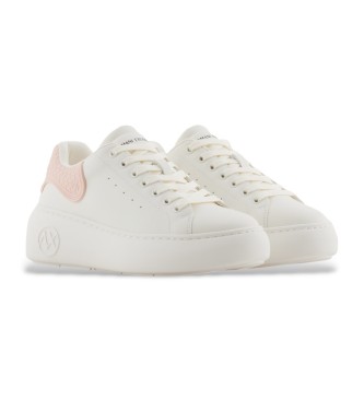 Armani Exchange Sapatilhas com logtipo branco