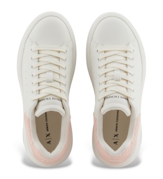 Armani Exchange Sapatilhas com logtipo branco