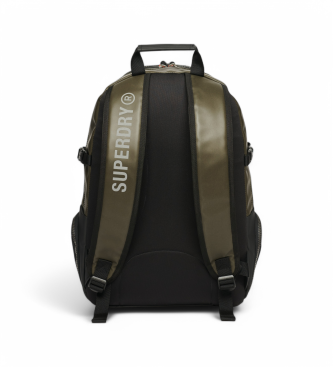 Superdry Mochila de lona con bordado verde