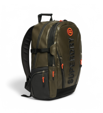Superdry Mochila de lona con bordado verde
