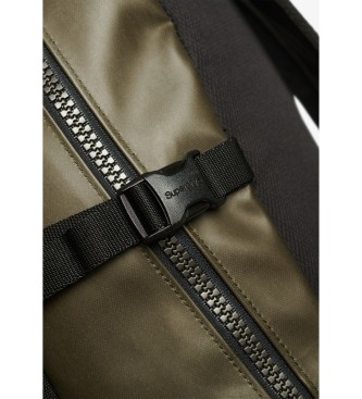 Superdry Mochila de lona con bordado verde