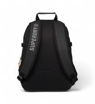 Superdry Mochila de lona com bordado preto