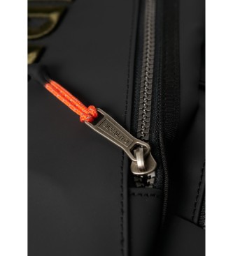 Superdry Mochila de lona com bordado preto