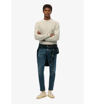 Superdry Sweat-shirt beige Essential  col ras du cou avec logo Essential