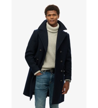 Superdry Merchant Coat marinblå