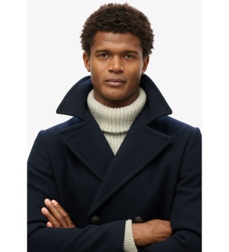 Superdry Merchant Coat marinblå