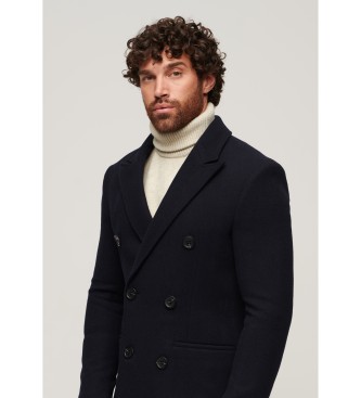 Superdry Granatowy płaszcz Town Merchant Store