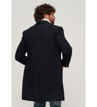 Superdry Granatowy płaszcz Town Merchant Store