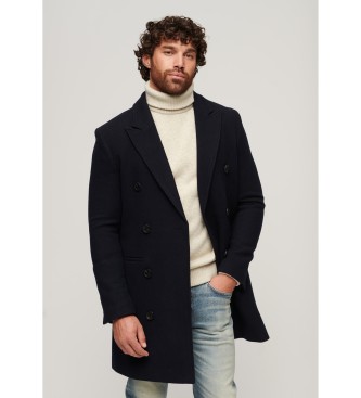 Superdry Granatowy płaszcz Town Merchant Store