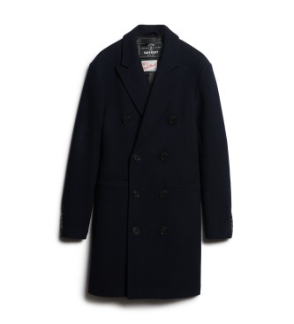 Superdry Granatowy płaszcz Town Merchant Store