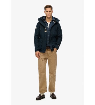 Superdry Casaco corta-vento com capuz e bordado Ultimate navy