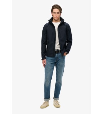Superdry Kurtka Trekker Soft Shell z kapturem navy