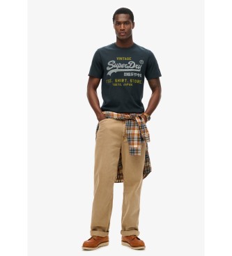 Superdry Camiseta Heritage marino