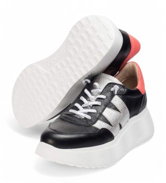 Wonders Usnjene športne copate Roma 25 black