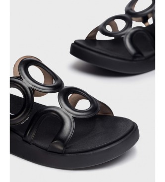Wonders Arizona Leather Sandals Preto Preto