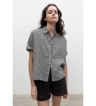 ECOALF Melaniaalf Chemise Vichy noire