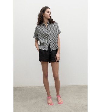 ECOALF Melaniaalf Chemise Vichy noire