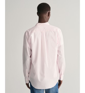 Gant Shirt Regular Fit pink striped poplin shirt
