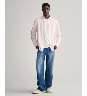 Gant Shirt Regular Fit pink striped poplin shirt