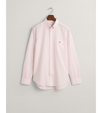 Gant Shirt Regular Fit pink striped poplin shirt