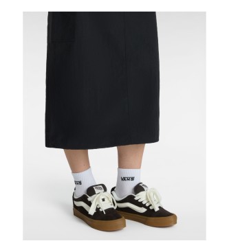 Vans Sapatilhas Knu Skool em pele castanha escura