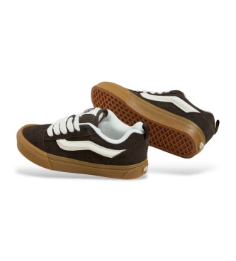 Vans Sapatilhas Knu Skool em pele castanha escura