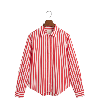 Gant Poplin wide striped shirt Regular Fit red