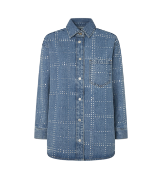 Pepe Jeans Overshirt Glitter blue