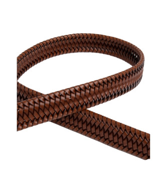 Hackett London Cinturn de piel Plait marrn