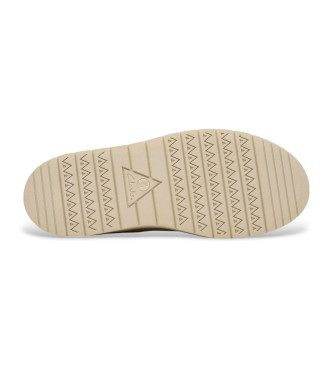 Clarks Scarpe Polden Moc in pelle bianca